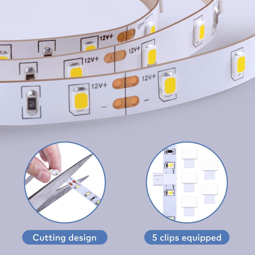 Illuminate Your Space with Govee 16.4Ft Cool White LED Strip Lights - Adjustable, Dimmable & Perfect for Any Occasion!