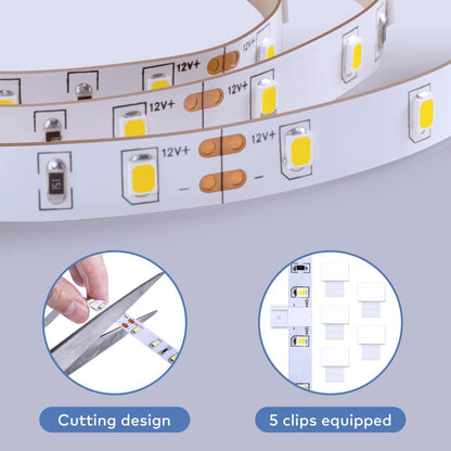 Illuminate Your Space with Govee 16.4Ft Cool White LED Strip Lights - Adjustable, Dimmable & Perfect for Any Occasion!